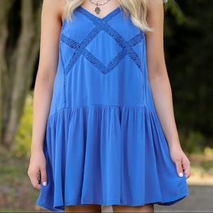 Boutique Boho Blue Summer Dress